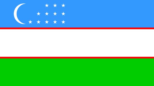 Флаг Республики Узбекистан